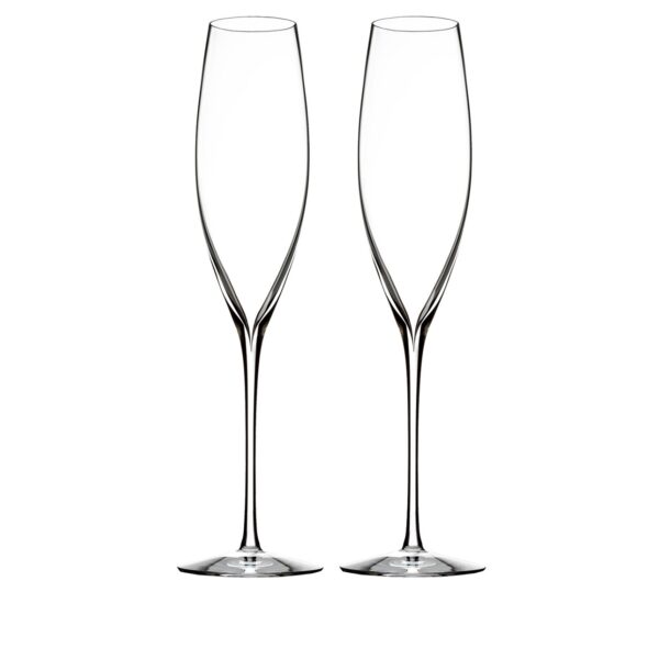Two tall smooth glasses
