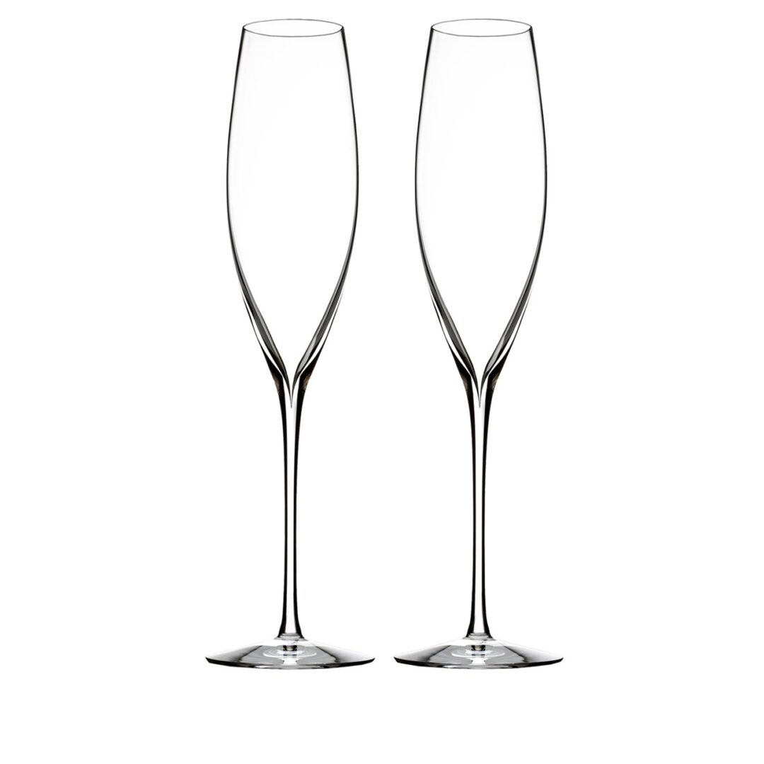 Two tall smooth glasses